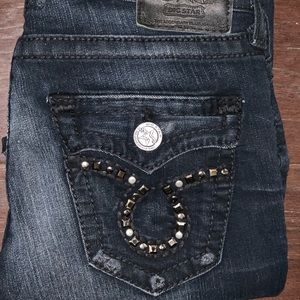 Big star boot cut jeans dark wash